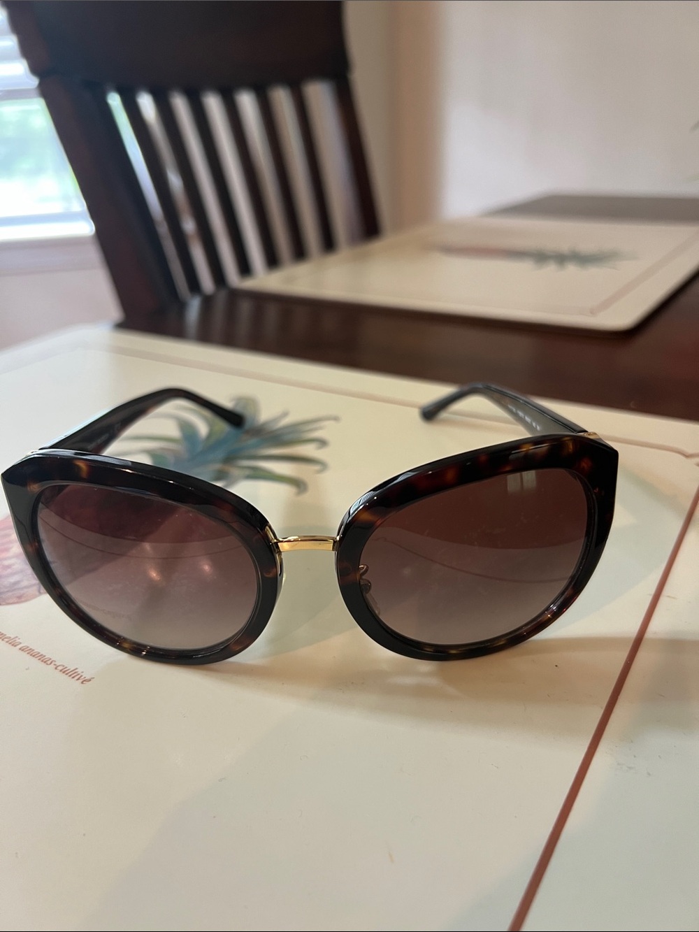 Women's Tory Burch Tortoiseshell Sunglasses - Brown Lenses